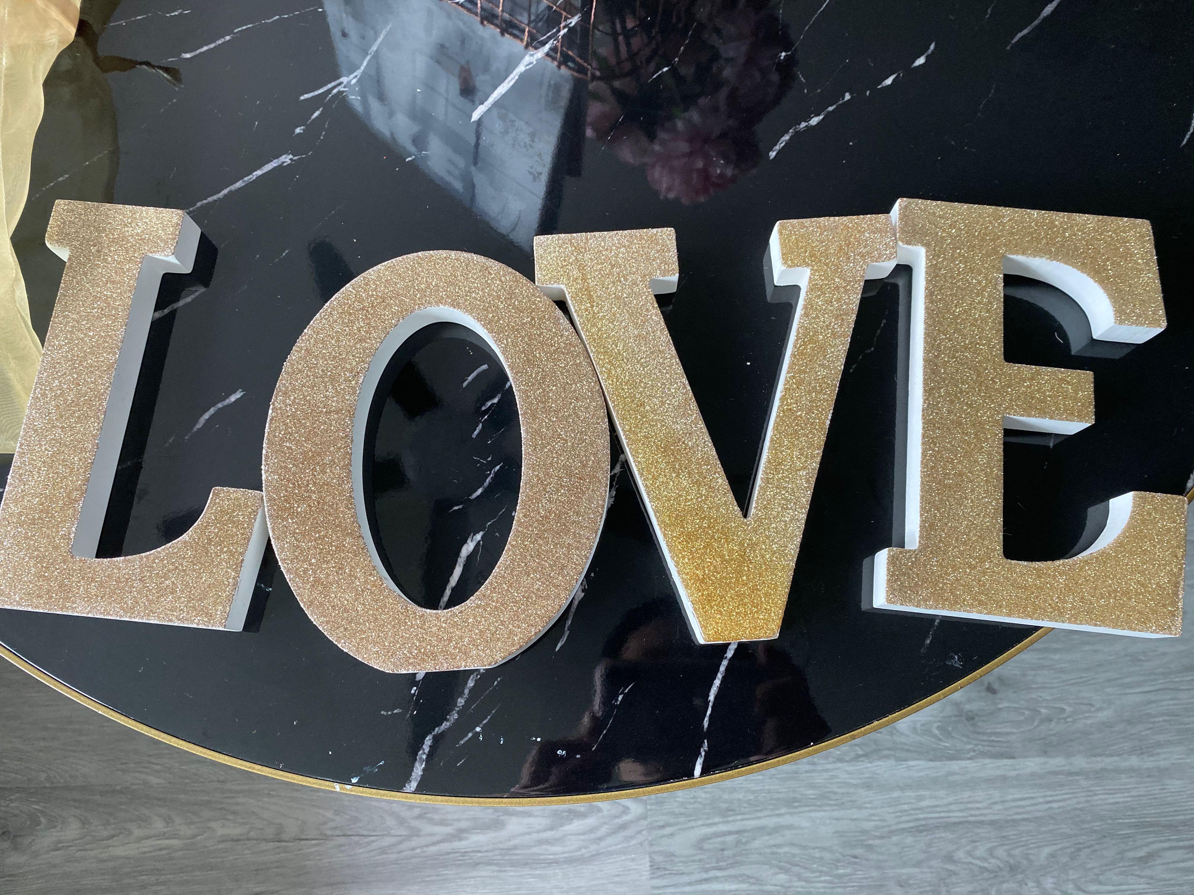 LOVE block letters for Wedding, Hobbies &amp; Toys, Stationery &amp; Craft ...