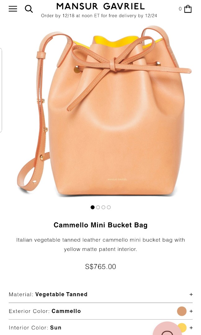 Cammello mini bucket bag store