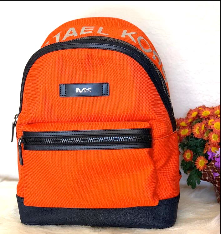 orange michael kors backpack