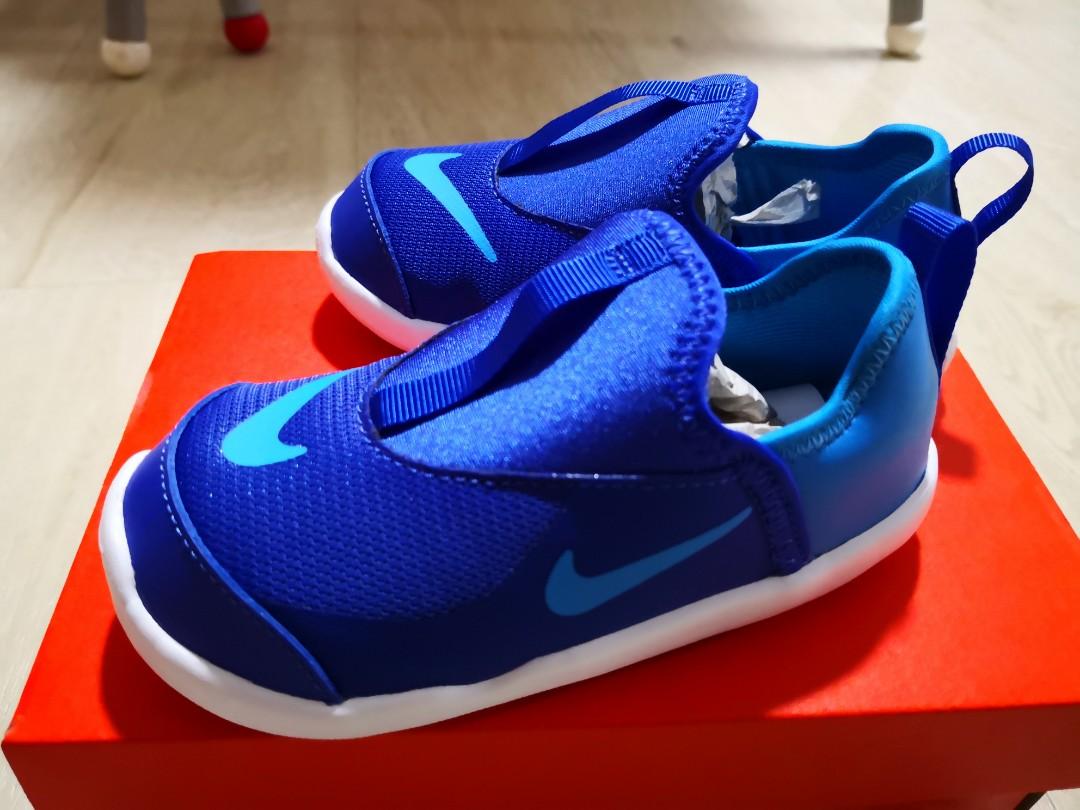 blue nike infant shoes