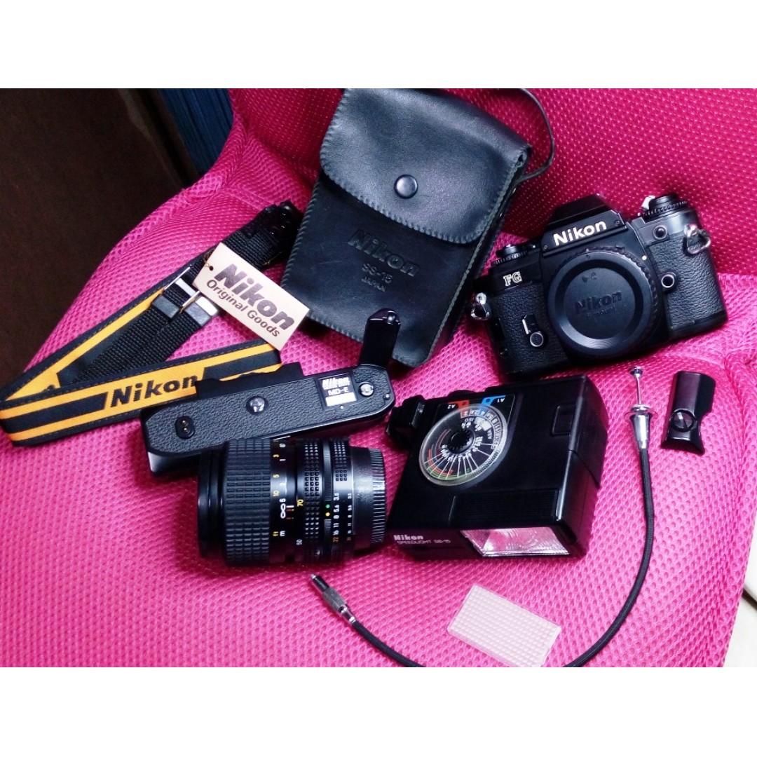 Nikon FG Film camera, Photography, Cameras on Carousell