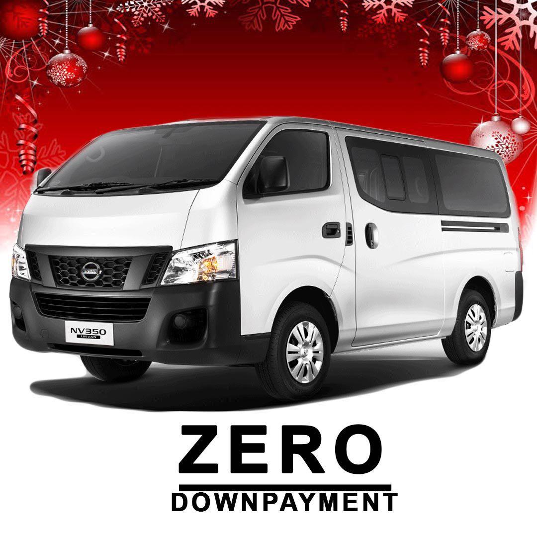 nissan urvan downpayment and monthly