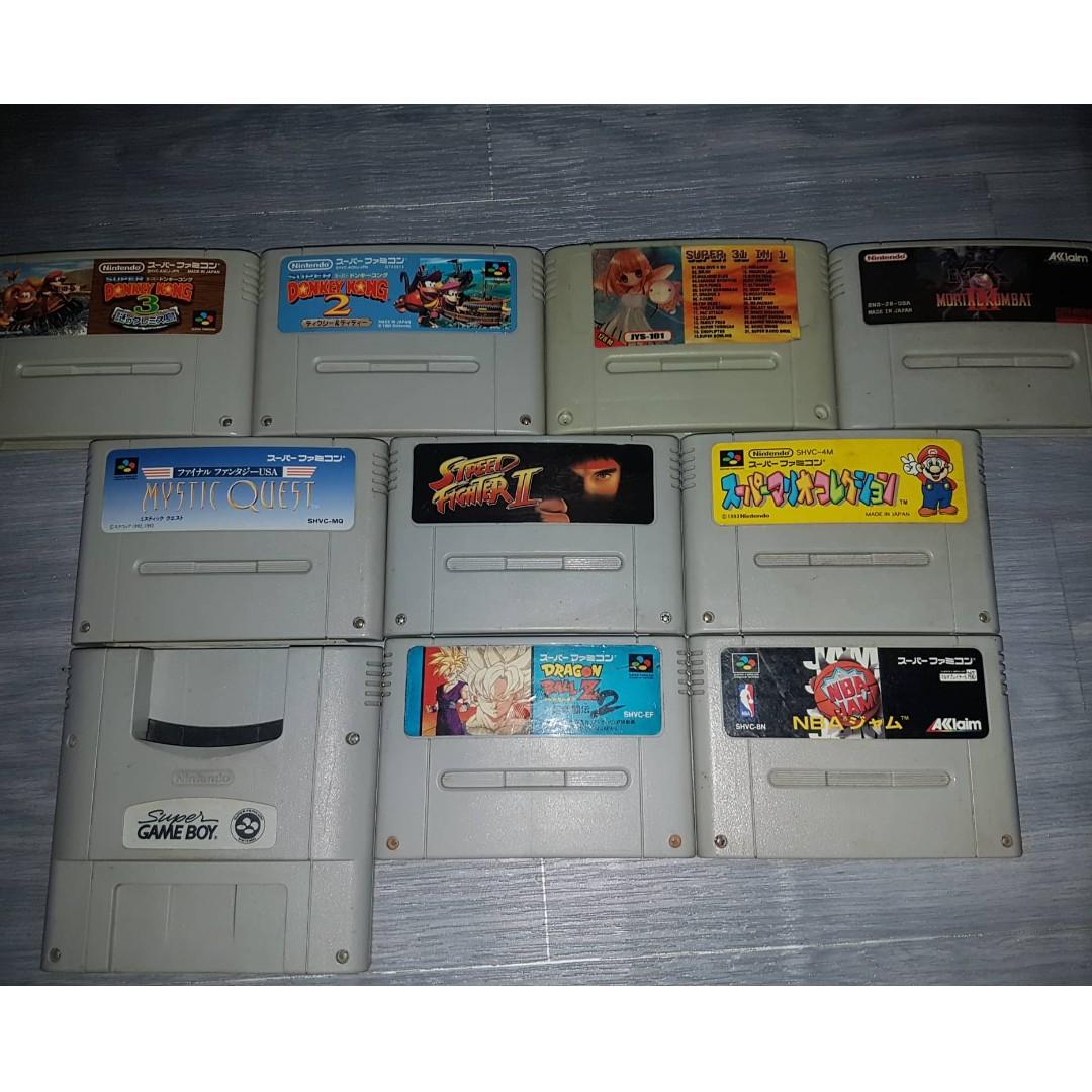 (Original) Super Famicom Jr. with 10 Cartridges (please read), Video ...
