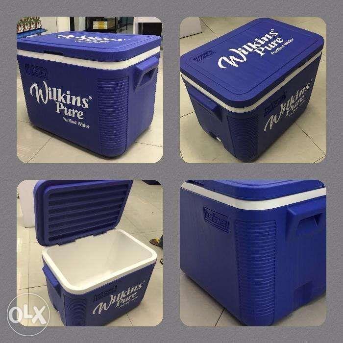 Plastic cooler box with drain plug, Furniture & Home Living, Home