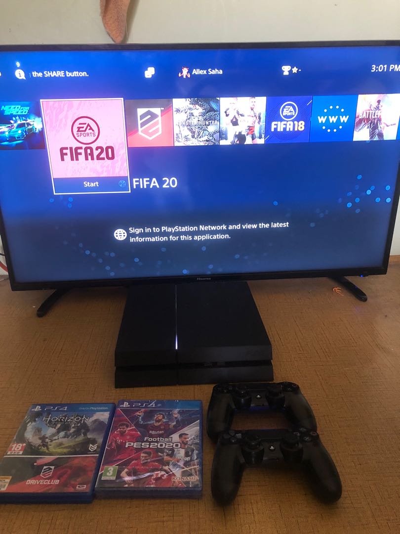 Ps4 and Tv Hisense