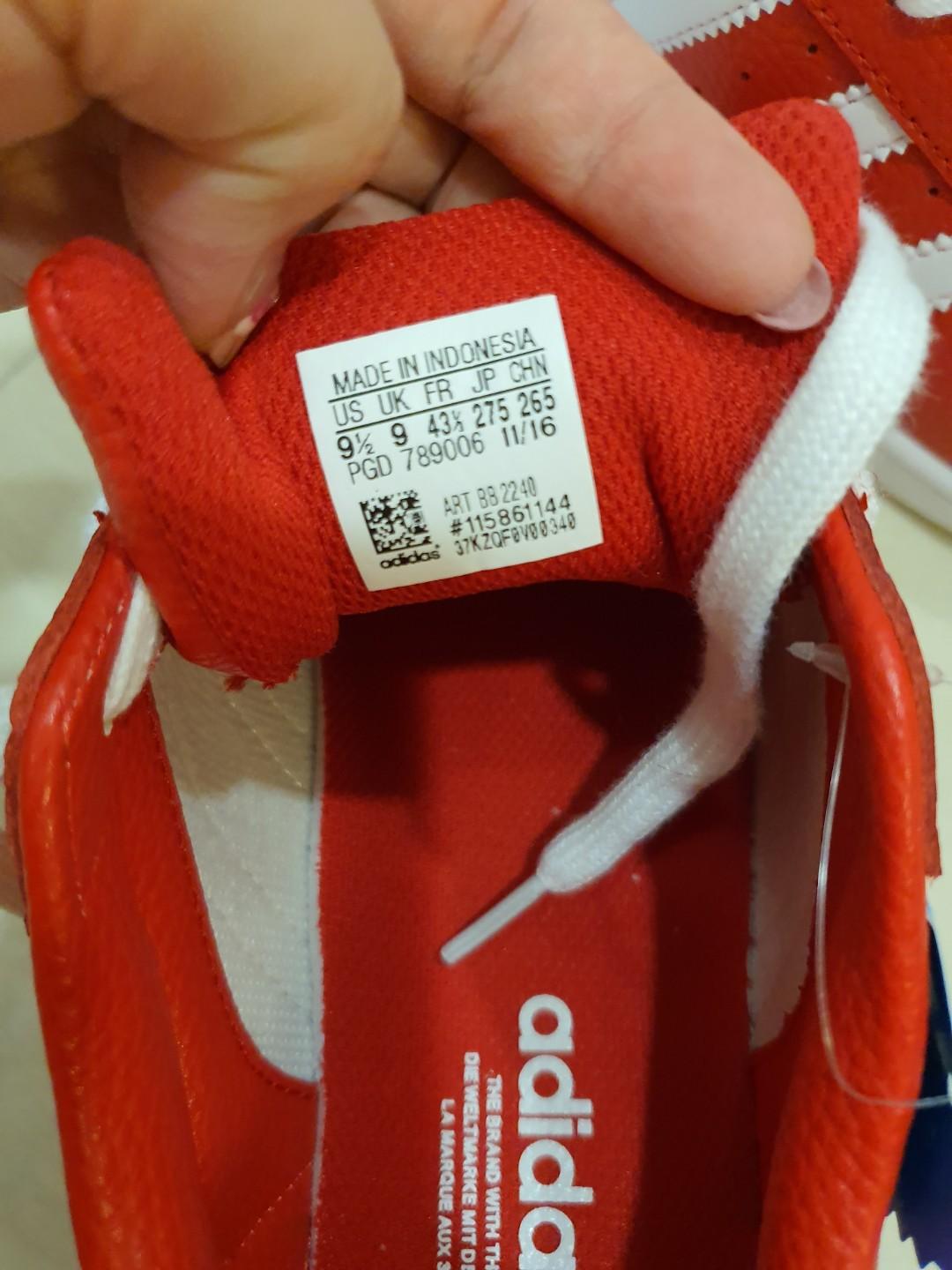 Red Adidas Superstar
