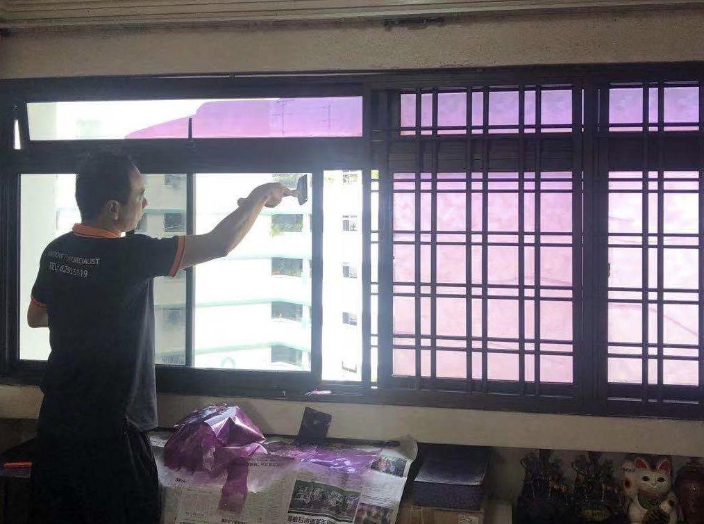 Removal Of Old Window Film ( Solar, Frosted, Safety ), Furniture & Home