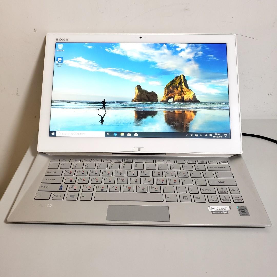 Sony VAIO SVD13218PG 白色（二合一平板電腦) 第4代 i7 8G 256G SSD 13" FHD Touch Mon