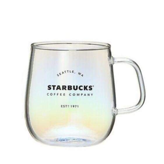 Starbucks Bead Handle Heat Resistant Glass Mug Rainbow 355ml - Japanese  Starbucks Glass Mugs