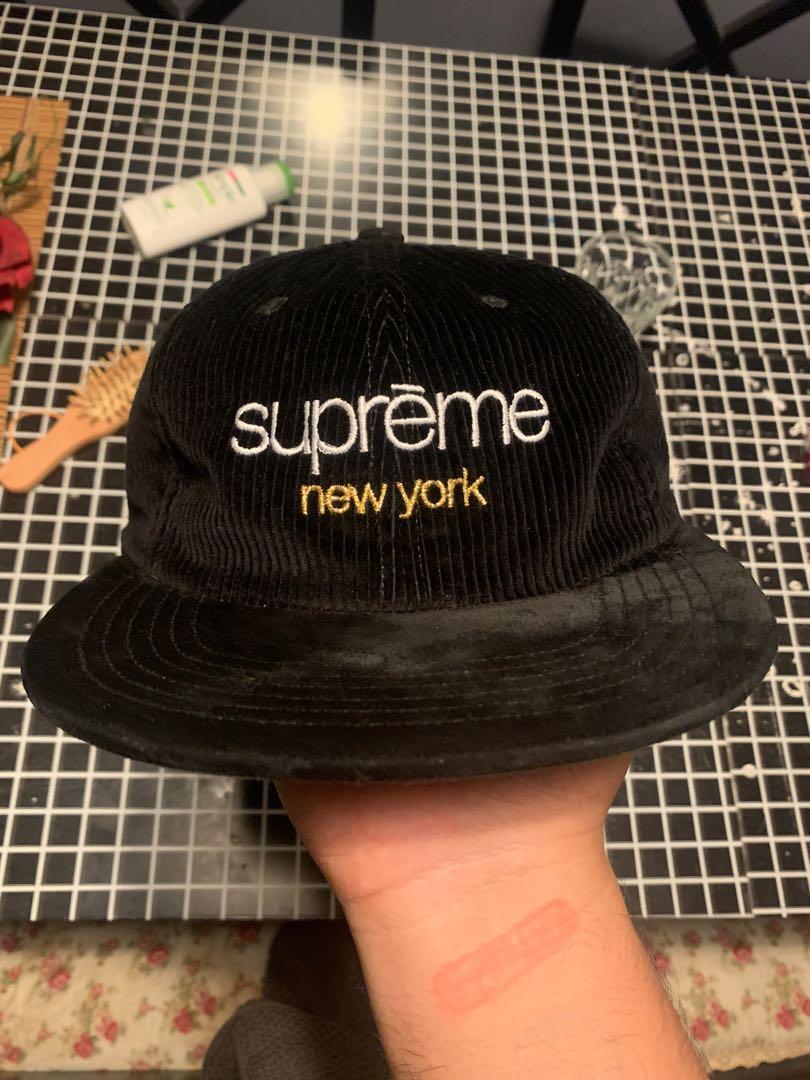 Supreme new york corduroy hat top