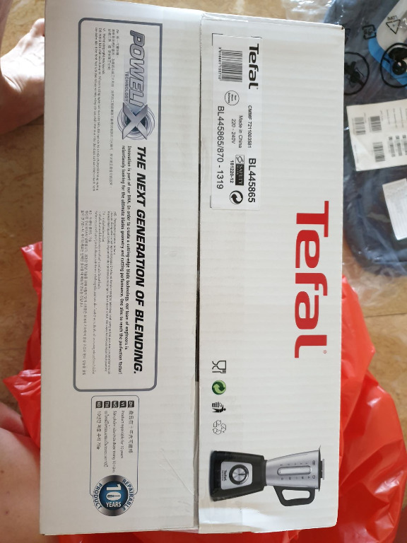 Tefal Blender Blendforce steel 800Watt Model 4458, TV & Home Appliances