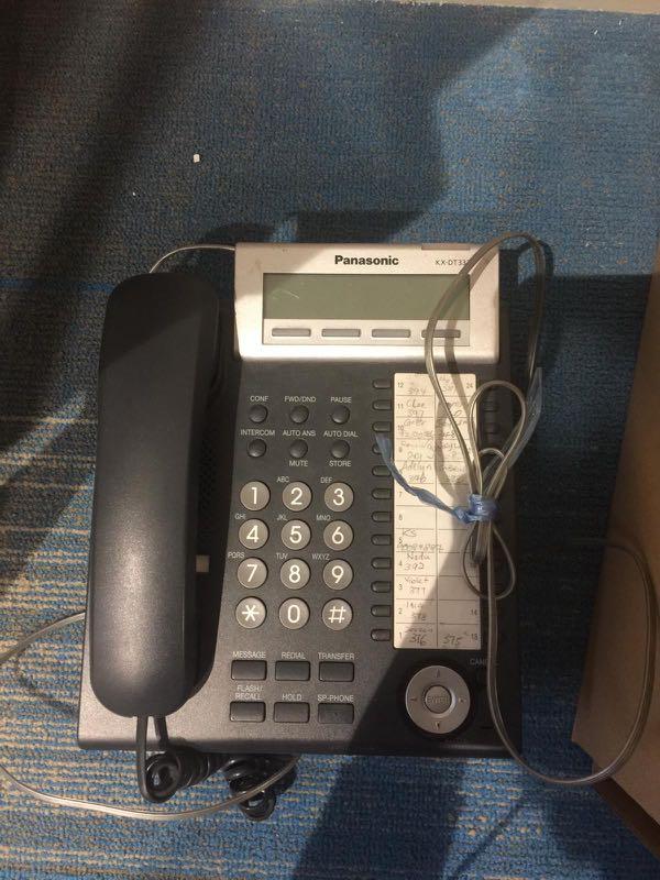 Téléphone Filaire Panasonic KX-DT333NE-B – Occasion, Parfait état