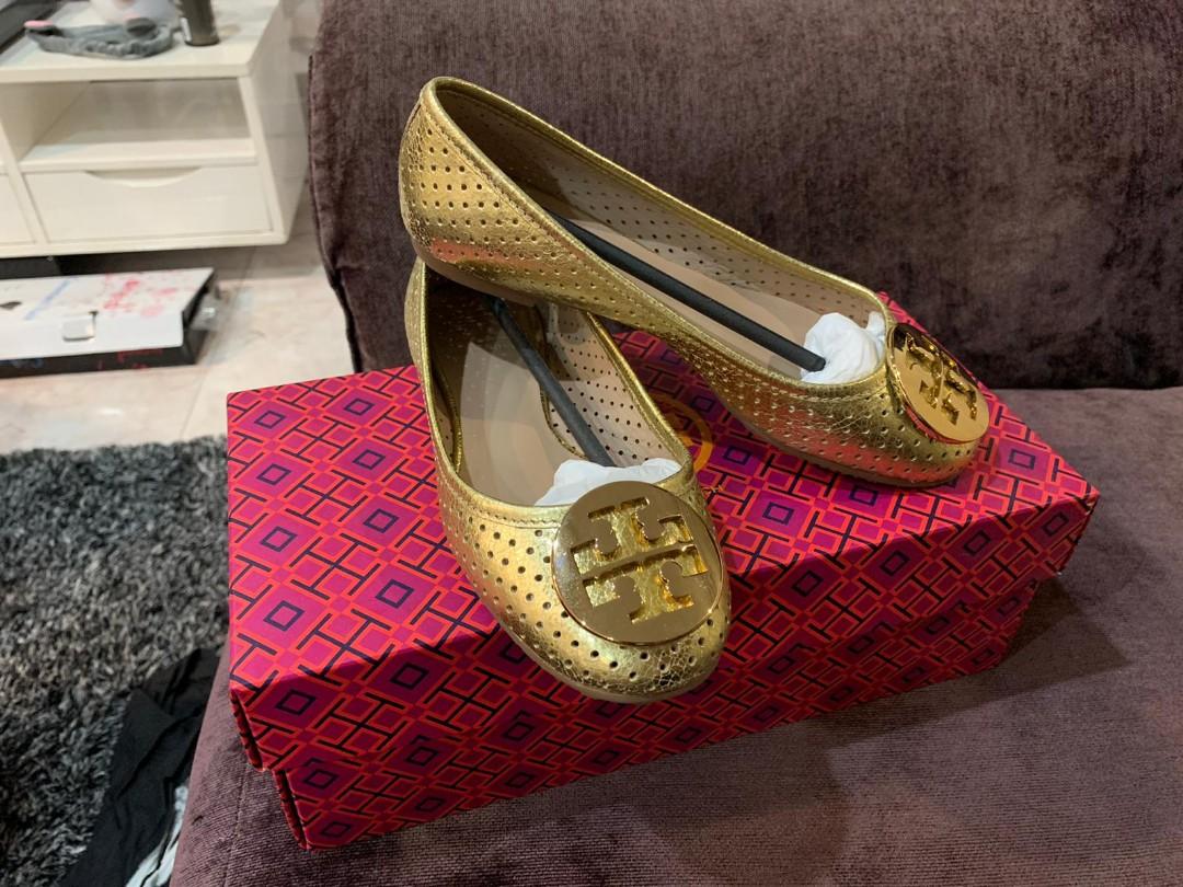 Tory burch perforated best sale flats