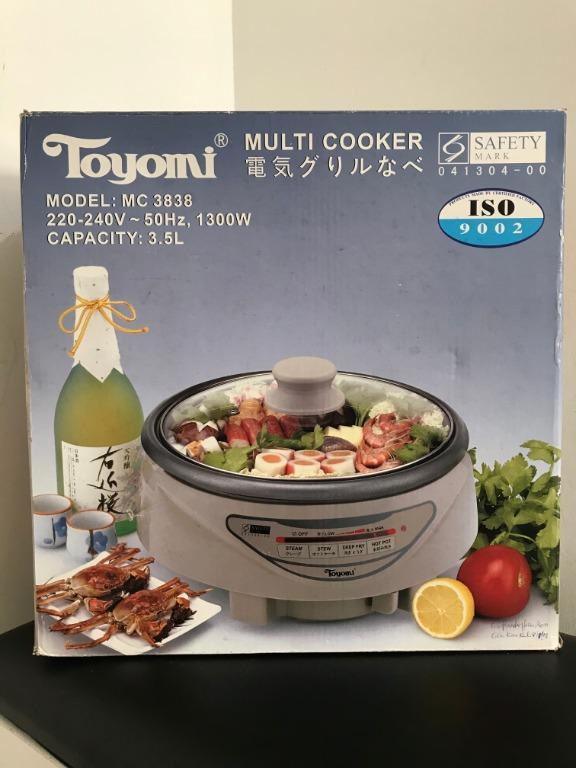 TOYOMI MC 3838 Multi Cooker 3.5L TV Home Appliances Kitchen Appliances Cookers on Carousell