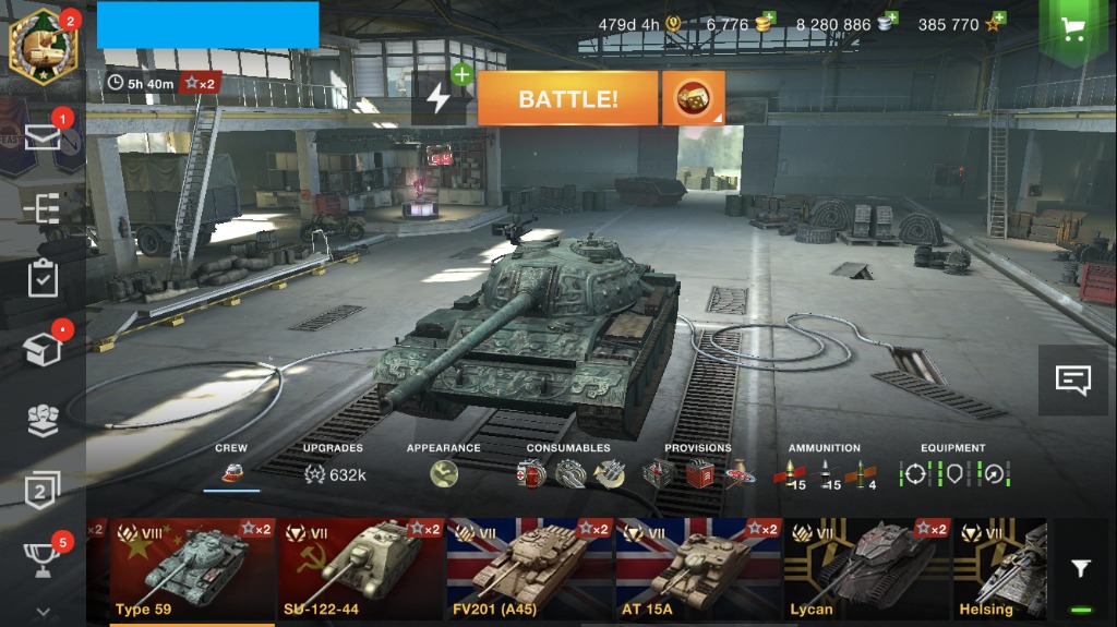 World Of Tanks Blitz Account 23 Prem Tanks Incl Type 59 Is3 Defender Fury 474days Premium Time 7k Gold Toys Games Video Gaming Video Games On Carousell