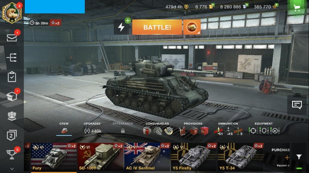 World Of Tanks Blitz Account 23 Prem Tanks Incl Type 59 Is3 Defender Fury 474days Premium Time 7k Gold Toys Games Video Gaming Video Games On Carousell