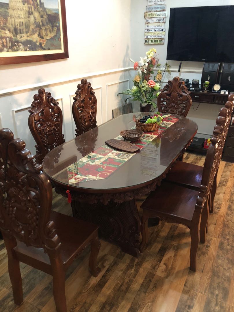 Narra dining table design cheap