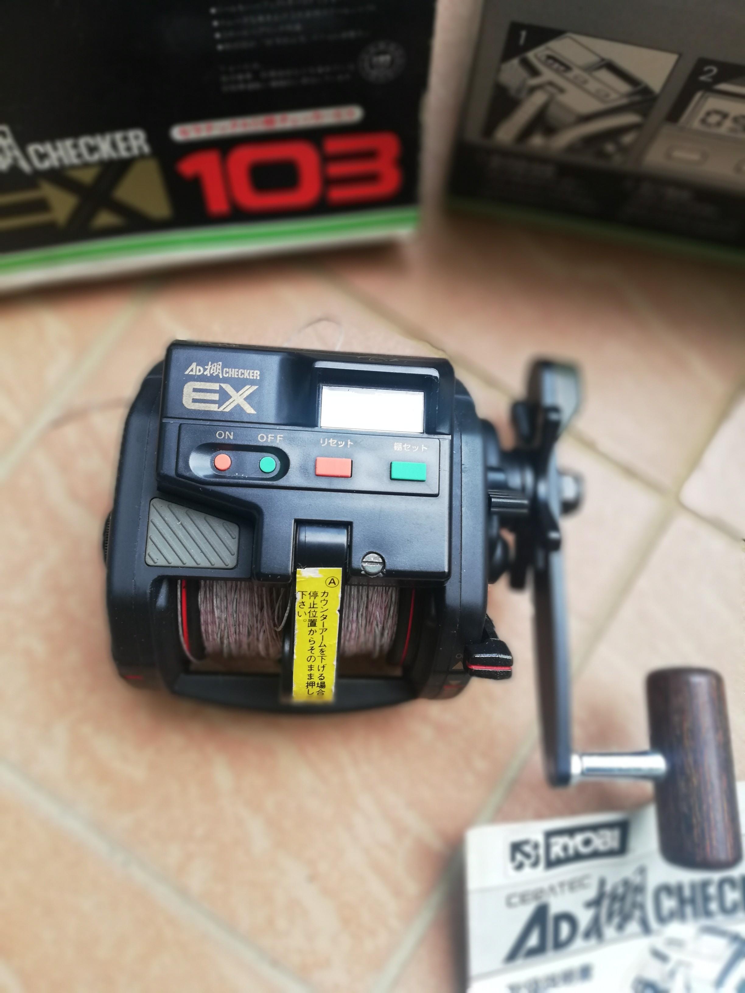 RYOBI/リョービ 電動リール フィッシング AD 棚CHECKER EX80 Yahoo!オークション - RYOBI AD 棚 CHECKER EX80 リール 釣具