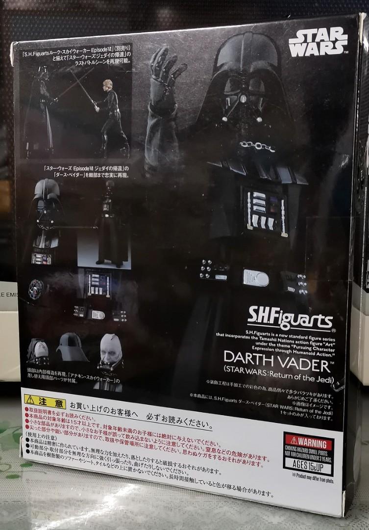 已開封shf star wars darth vader 黑武士3.0 return of the jedi, 興趣