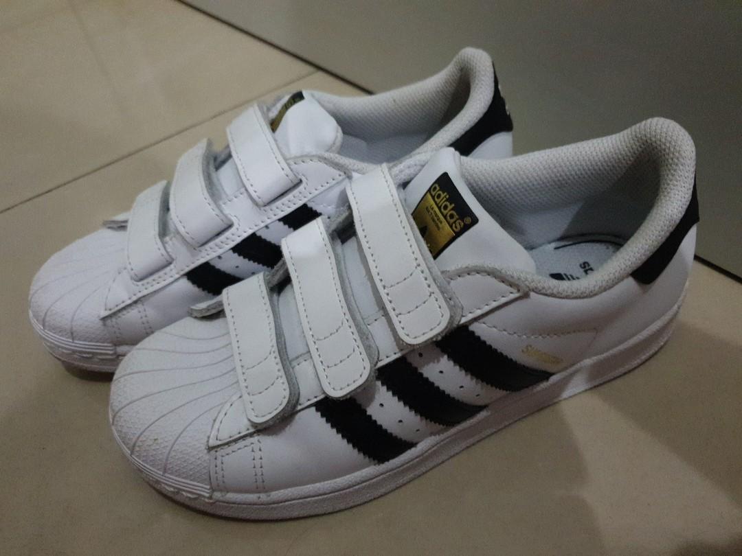 Adidas superstar velcro Size UK2.5 Women s Fashion Footwear