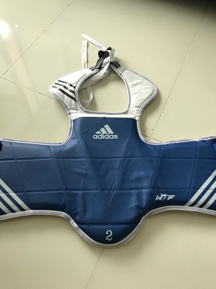 Adidas Taekwondo Chest Guard, Sports Equipment, Exercise & Fitness