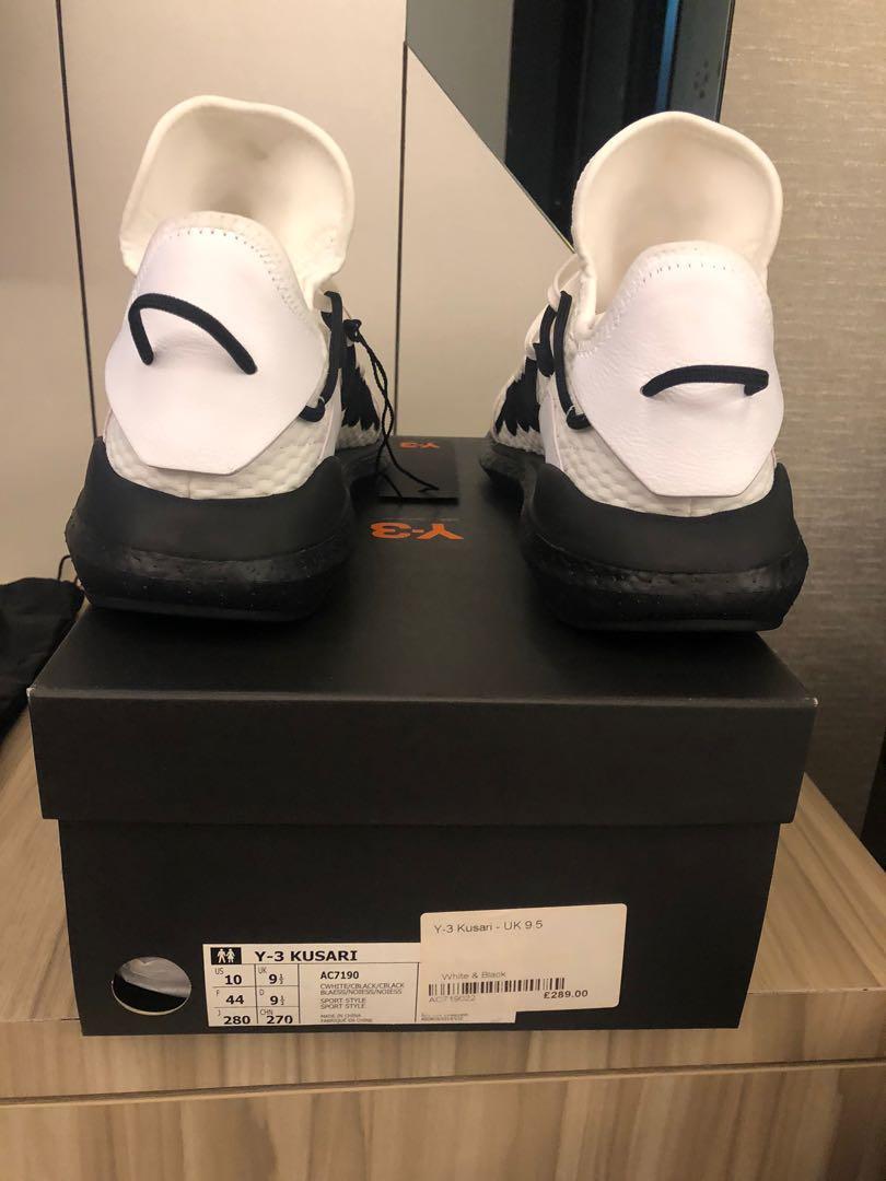 Adidas Y 3 Kusari White Black Men s Fashion Footwear Sneakers