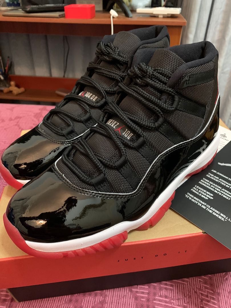 Air Jordan 11 Breds, Men's Fashion, Footwear, Sneakers on Carousell