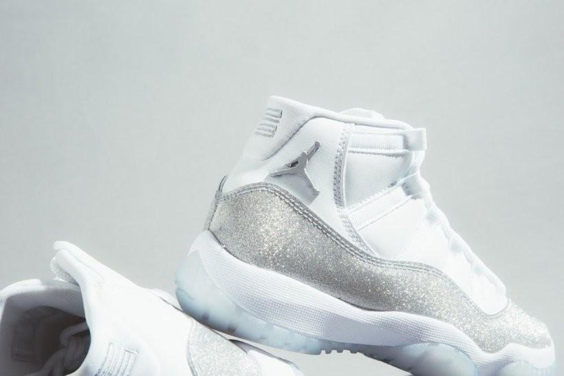 air jordan white silver
