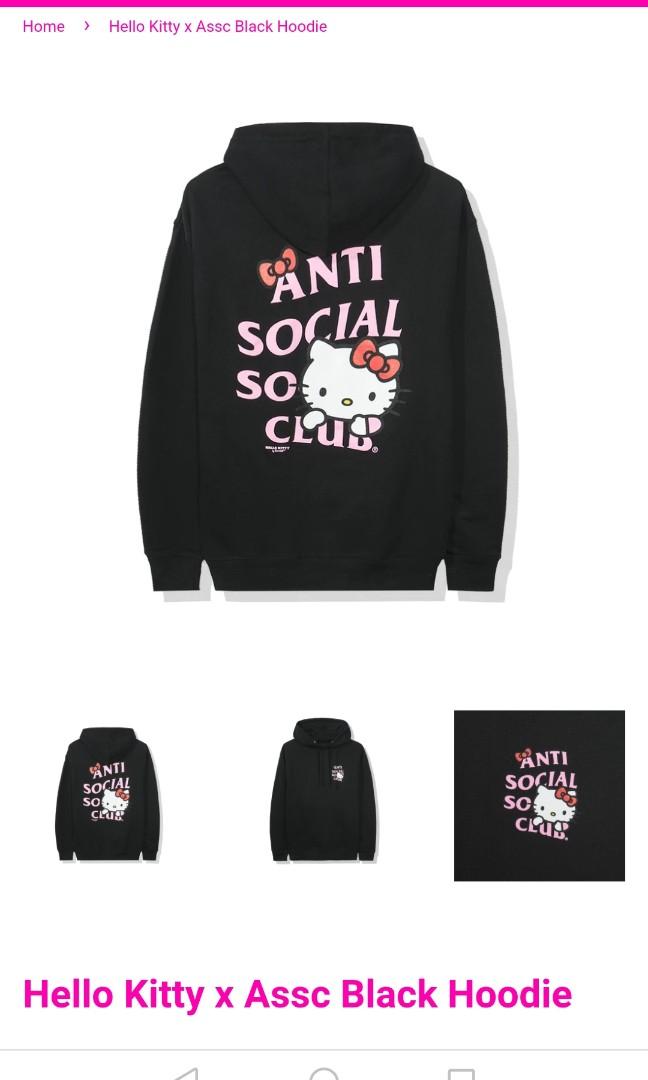 Anti Social Social Club x Hello Kitty Long Sleeve Tee (FW19) White Men's -  FW19 - US