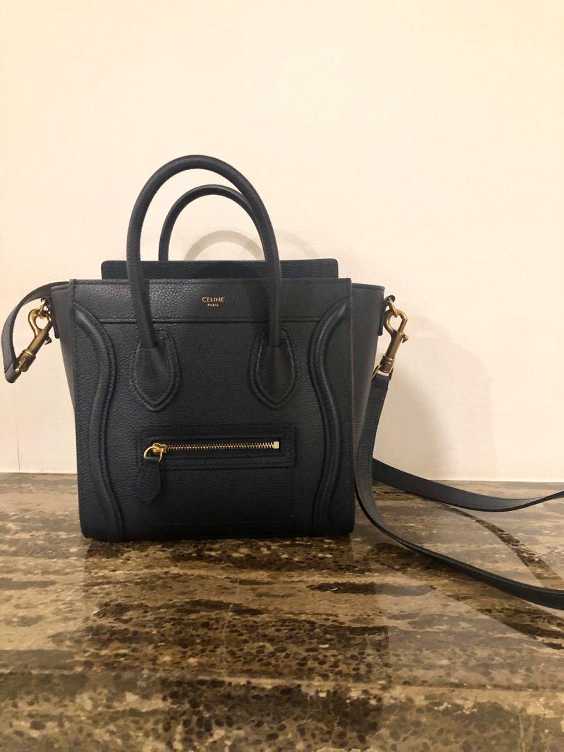 celine nano luggage navy