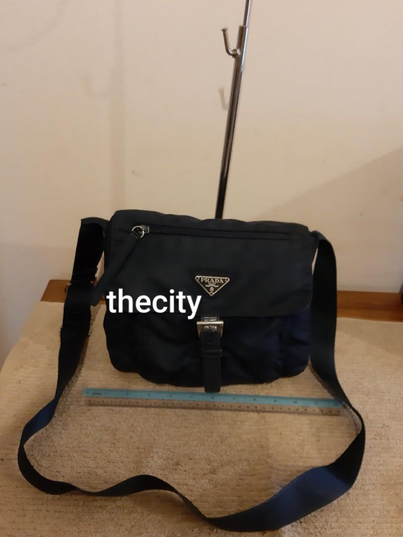 AUTHENTIC PRADA NYLON CANVAS SLING MESSENGER BAG CLEAN INTERIOR OVERALL GOOD CLASSIC TIMELESS VINTAGE PRADA MESSENGER SLING BAGS NOW RETAIL AROUND RM 5000 Luxury Bags Wallets on Carousell