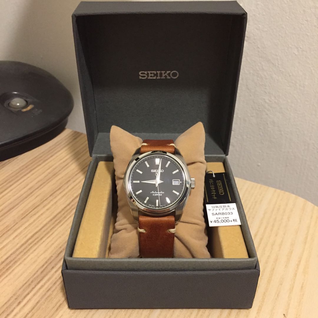 BNIB Seiko dress watch SARB033 with optional Italian leather strap, Mobile  Phones & Gadgets, Wearables & Smart Watches on Carousell