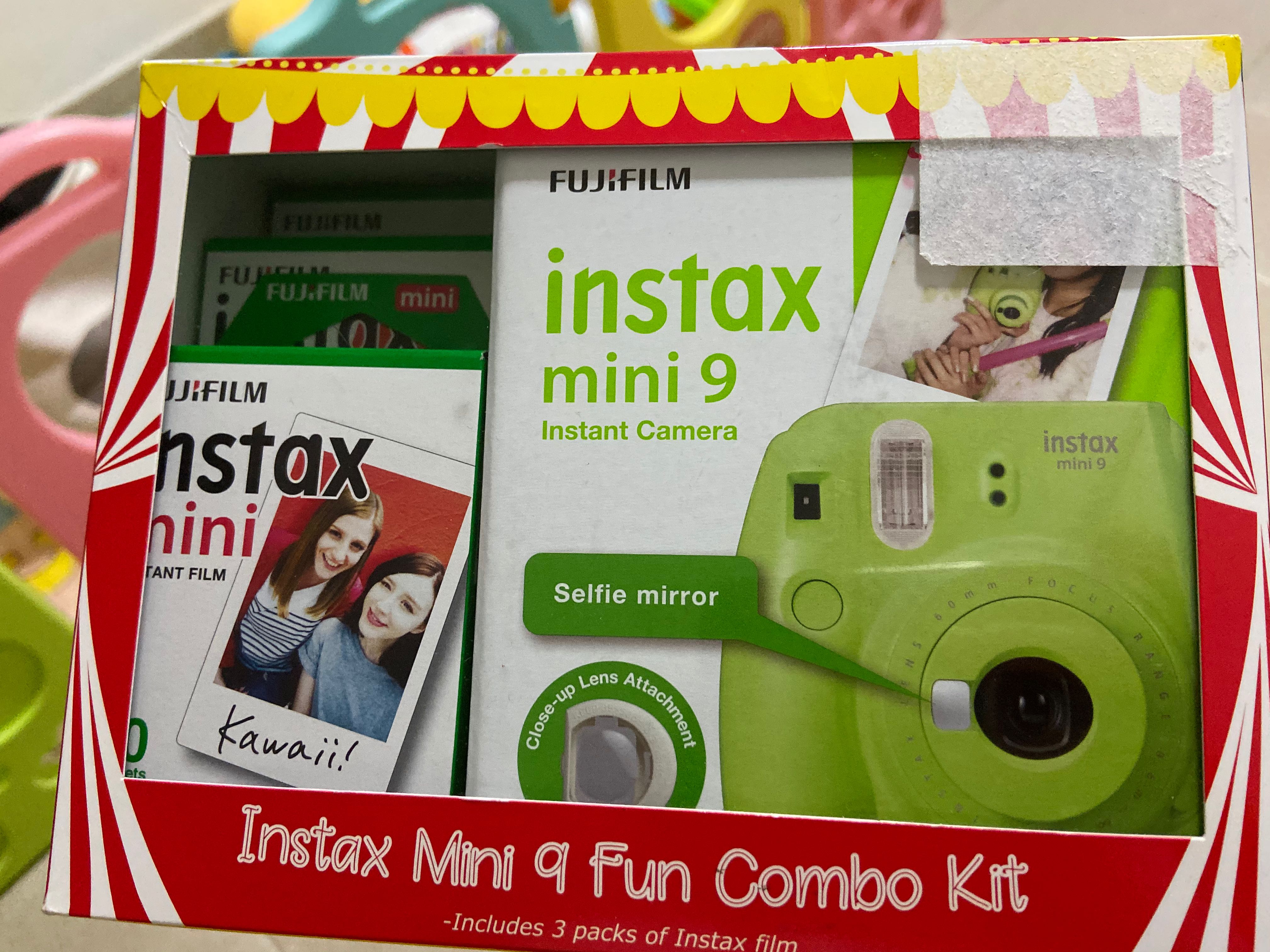 Fujifilm Instax Mini 9 Fun Combo Kit Incl 3 Pax Of Instax Film Brand New Photography Cameras Others On Carousell