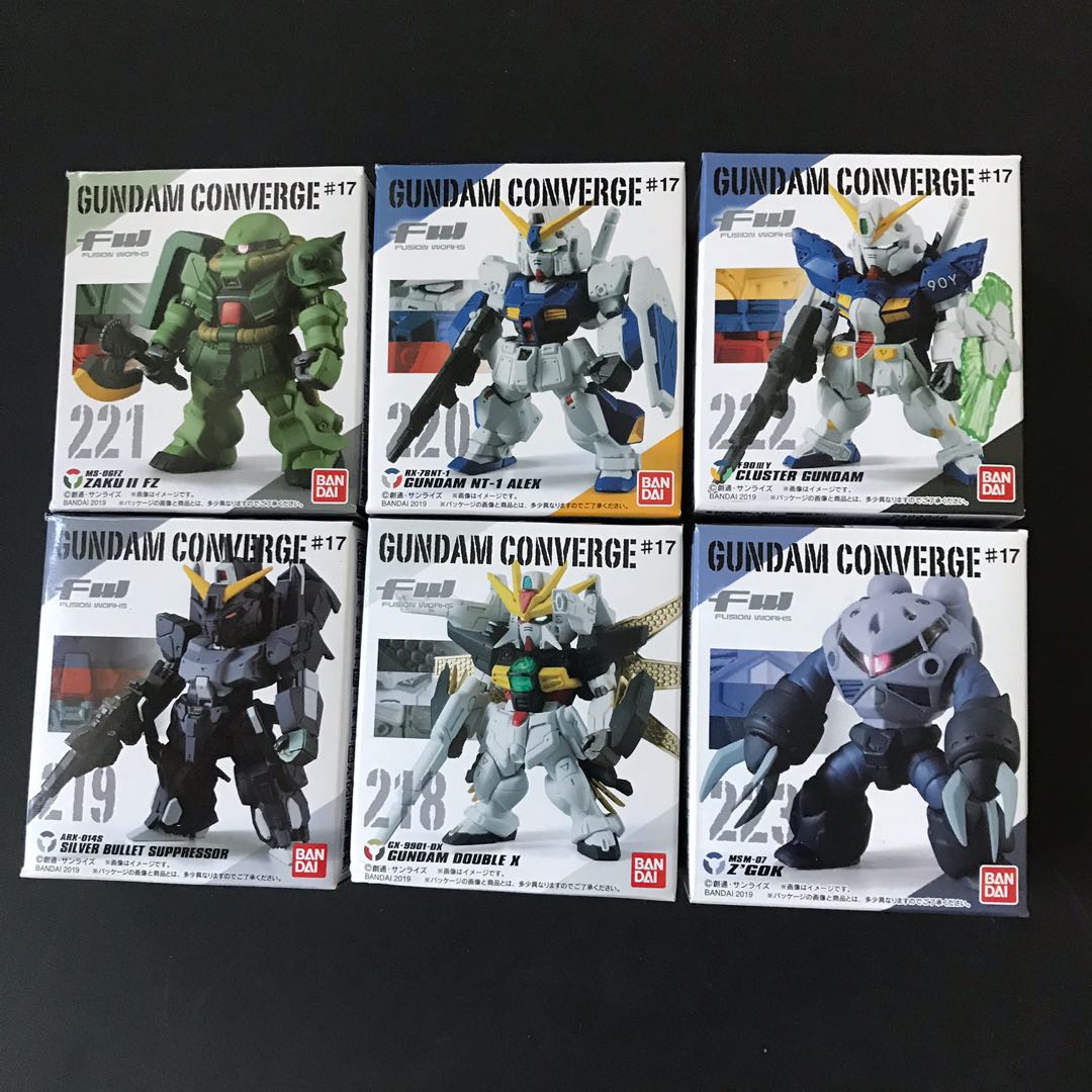Fw Gundam Converge Vol 17 Full Set 全6隻218 219 2 221 222 223 高達dx Nt1 魔蟹渣古 興趣及遊戲 玩具 遊戲類 Carousell