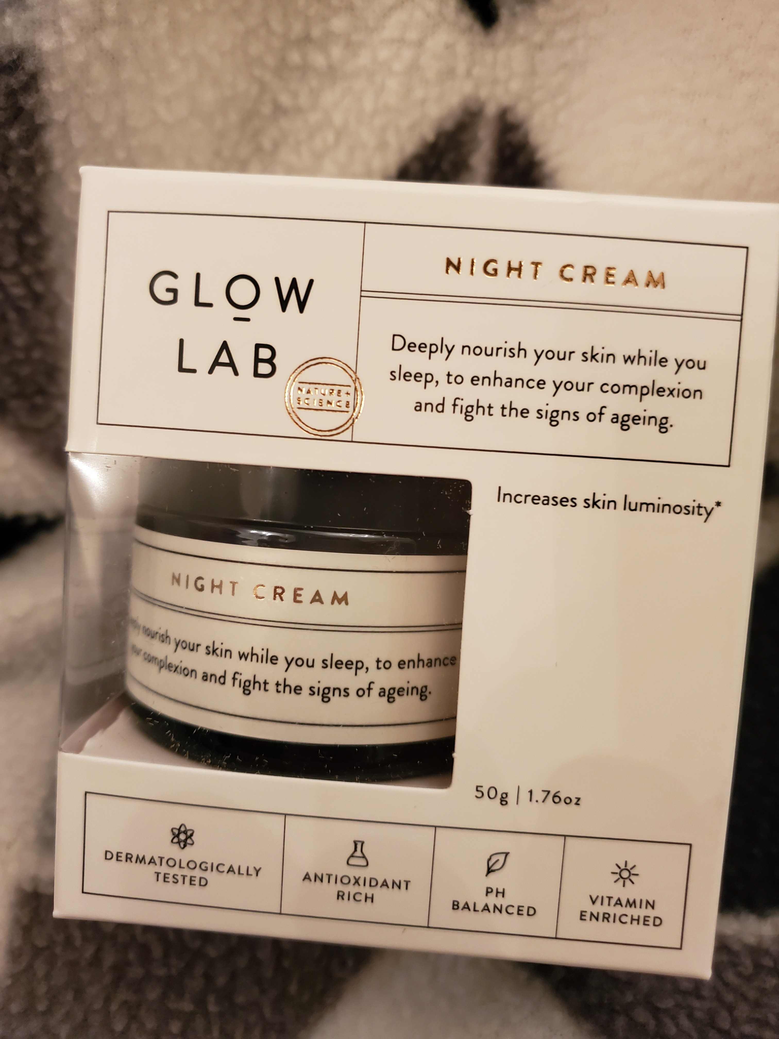glow lab night cream