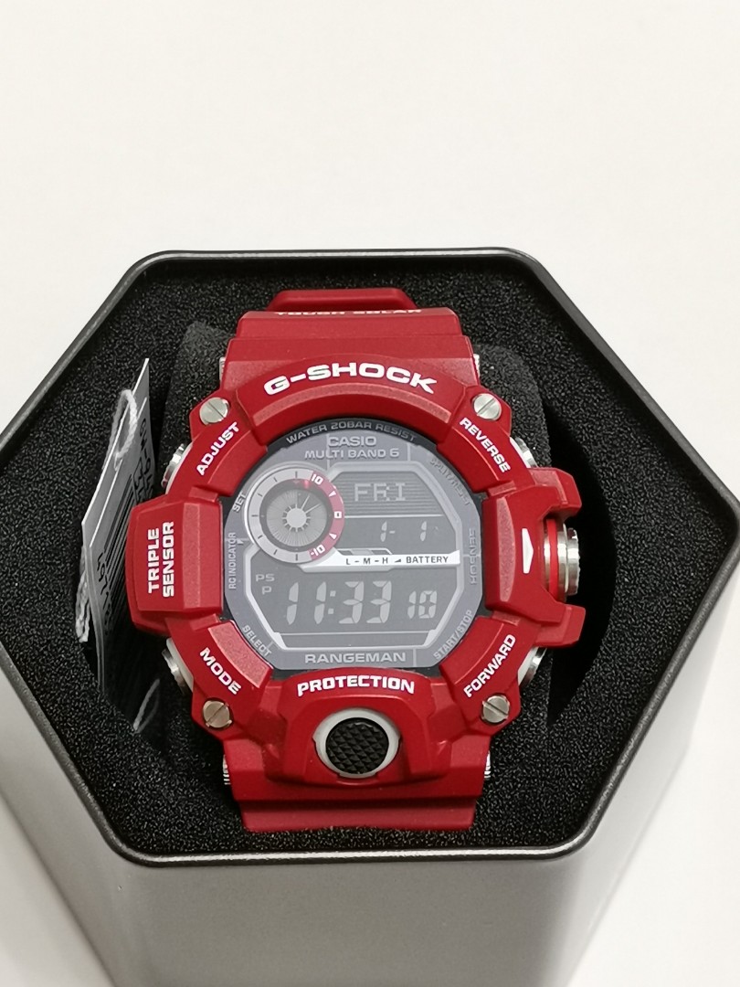 G shock rangeman red top