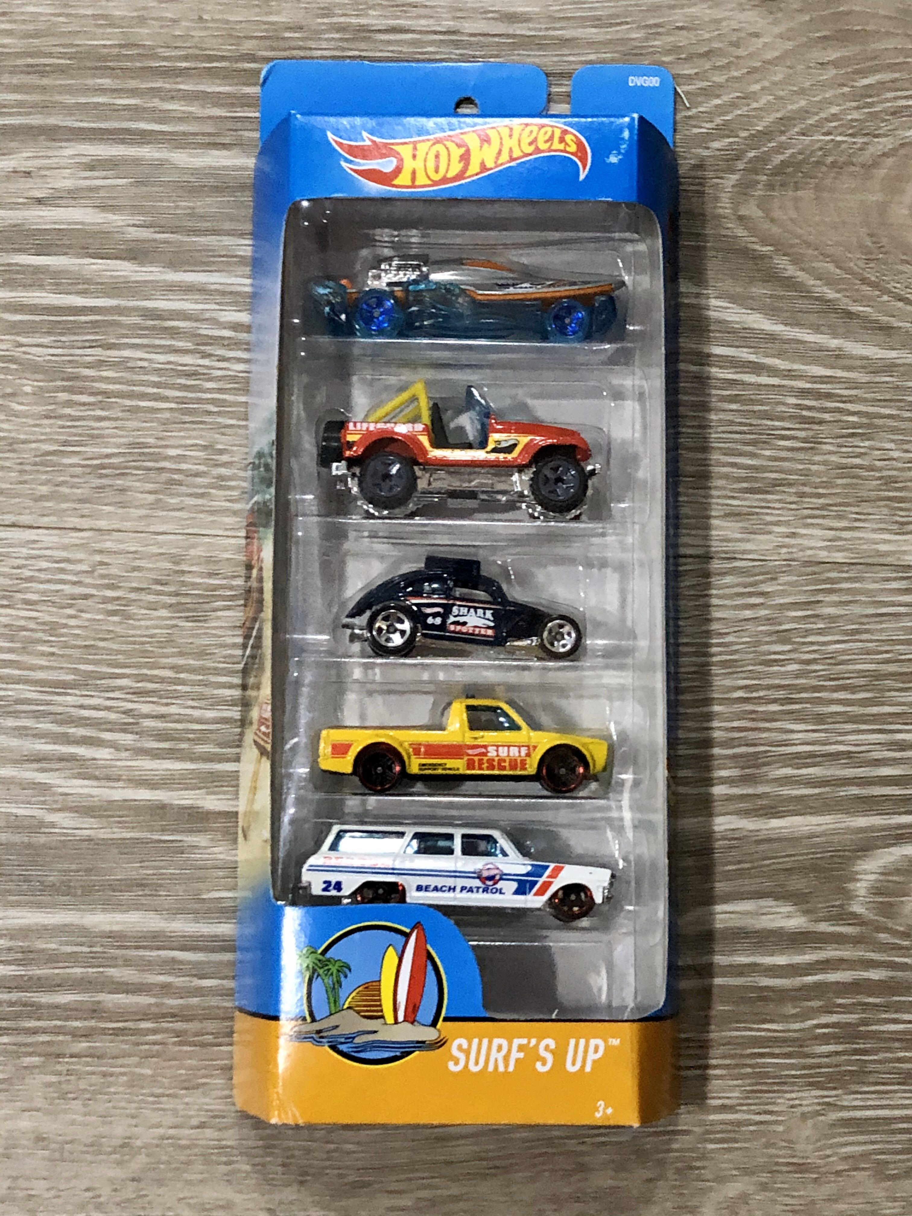 Hot Wheels 5 Packs SURFS UP Hobbies Toys Toys Games on