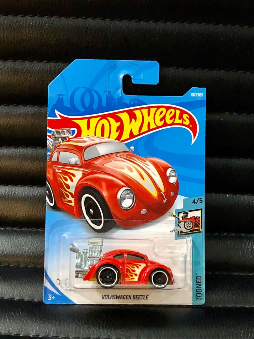 Hot Wheels Volkswagen Beetle ~ Tooned Red Flames Hobbies And Toys Toys And Games On Carousell 1198