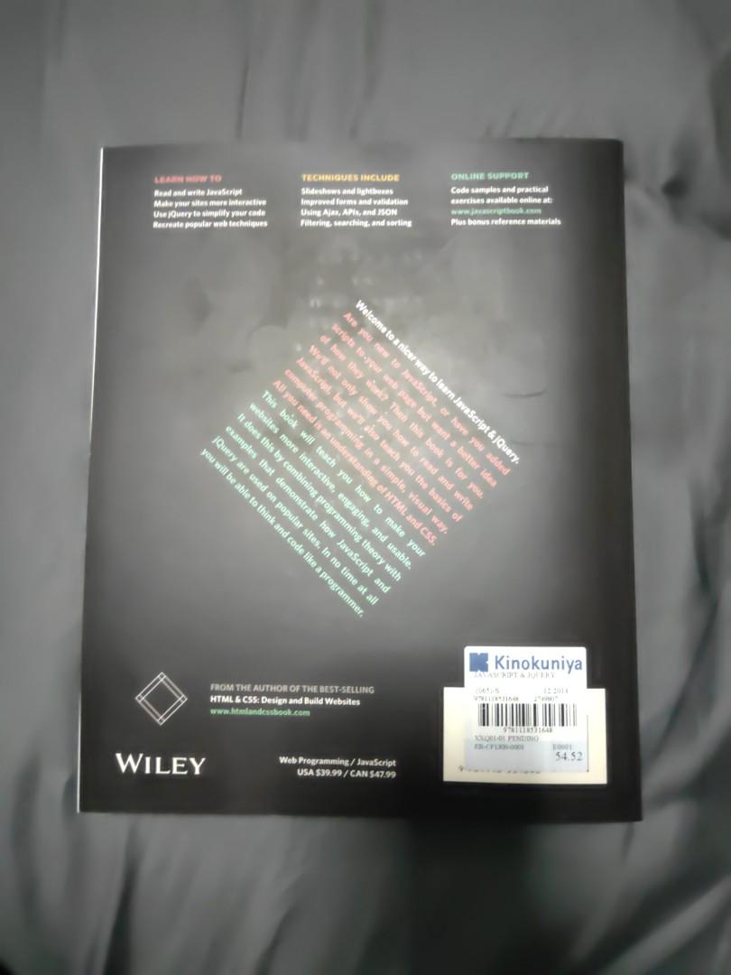 JavaScript and Jquery (Category: Assessment Books) located in Singapore. Submitted by chunfudale (Listing ID 267634912, Image 2). Description: .