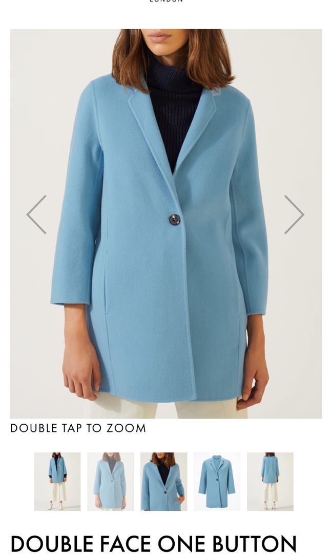 Jigsaw blue coat store