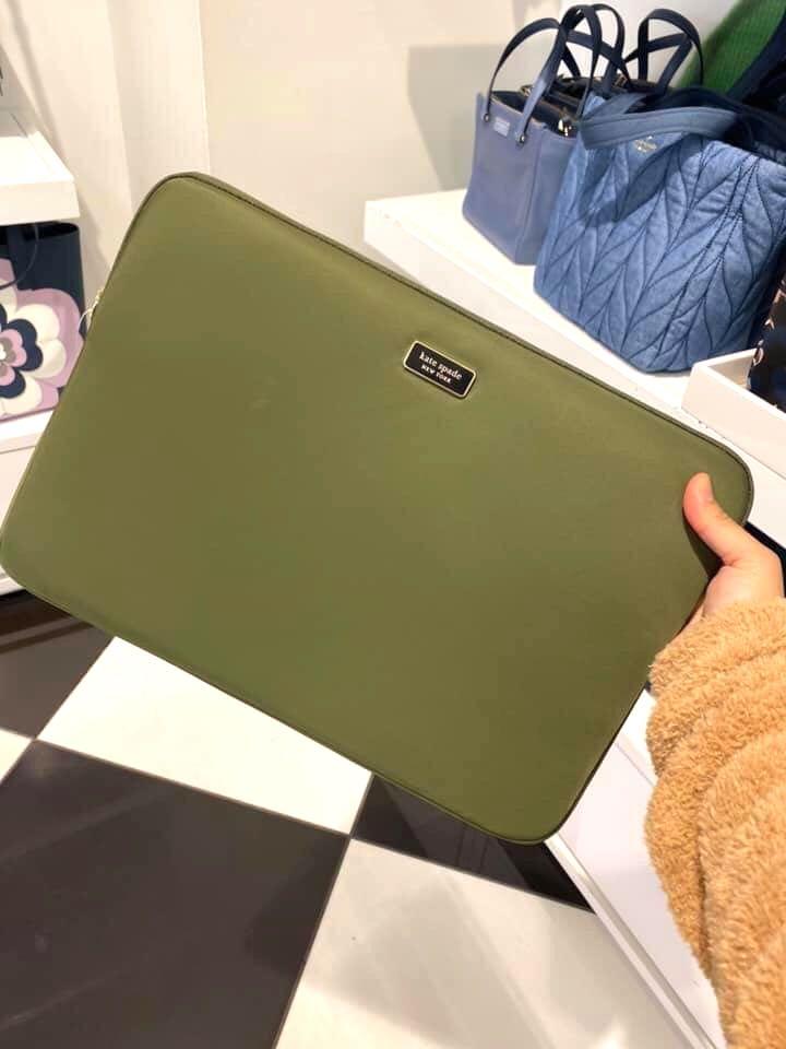 Kate Spade Laptop Case Laptop Sleeve Green Nylon from USA 15”, Luxury, Bags  & Wallets on Carousell