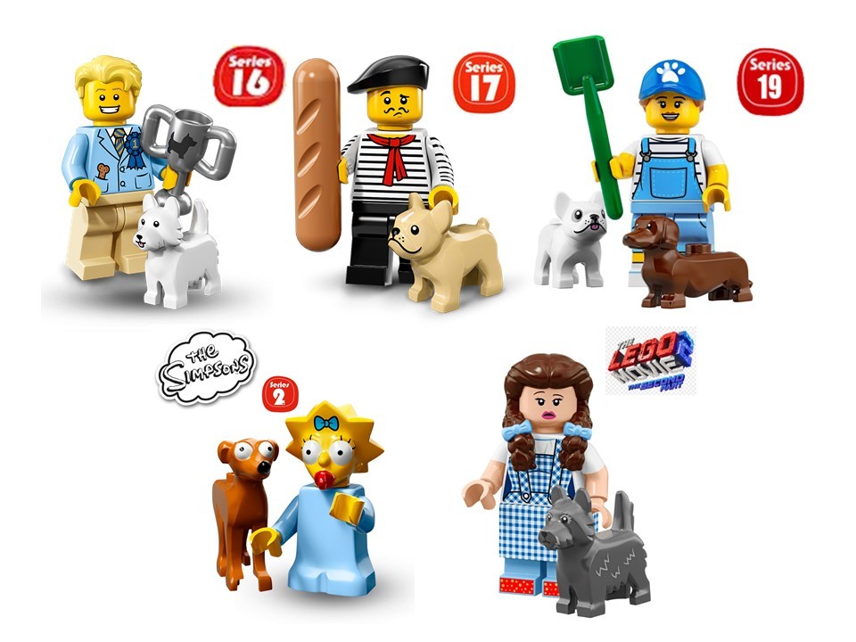 Lego minifigures on sale dog