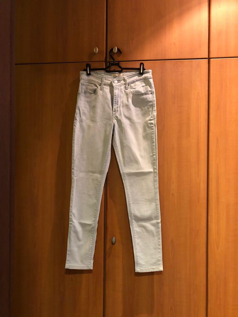 levi's 721 high rise skinny light blue