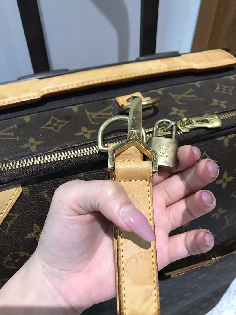Louis Vuitton pegase 55 monogram canvas travel rolling suitcase luggage
