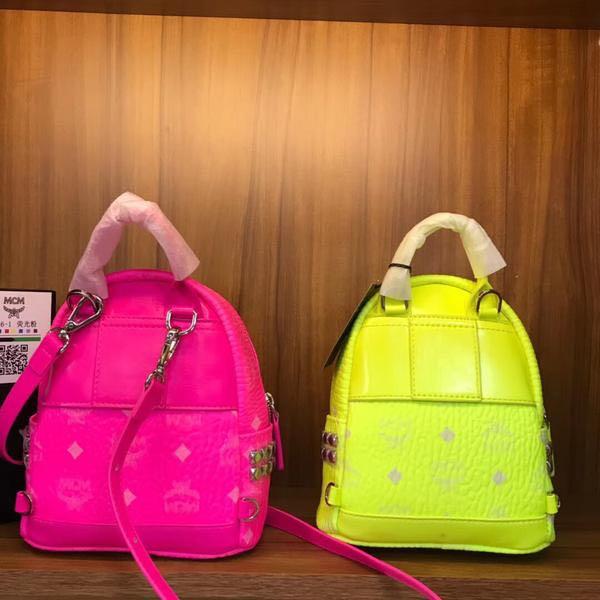 Mcm deals neon backpack