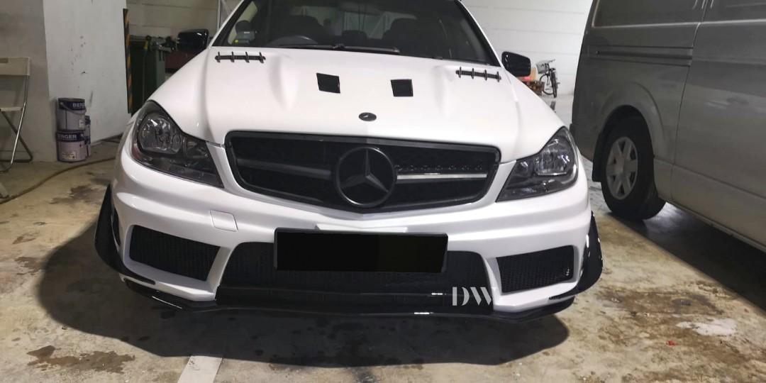 Mercedes Benz W204 C63 AMG Black Series front bumper set ...