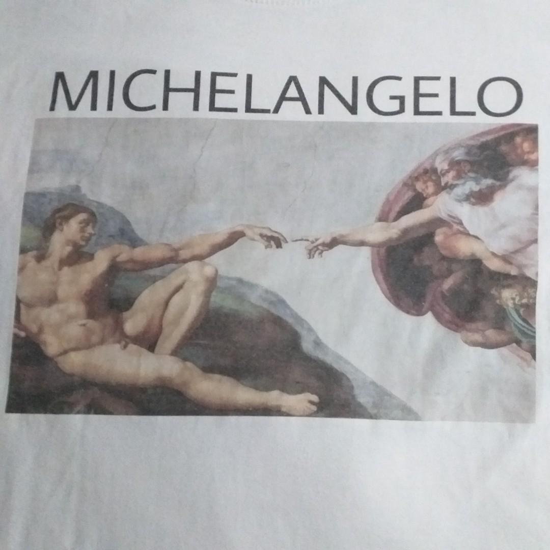 Michel angelo Retro/Vintage shir (Category: Formal Shirts) located in Marikina City. Submitted by soldbymark (Listing ID 267649379, Image 2). Description: FOR SALE: USED BUT GOOD CONDITION UNBRANDED AESTHETIC DESIGN SHIRT UNISEX OVERSIZED.