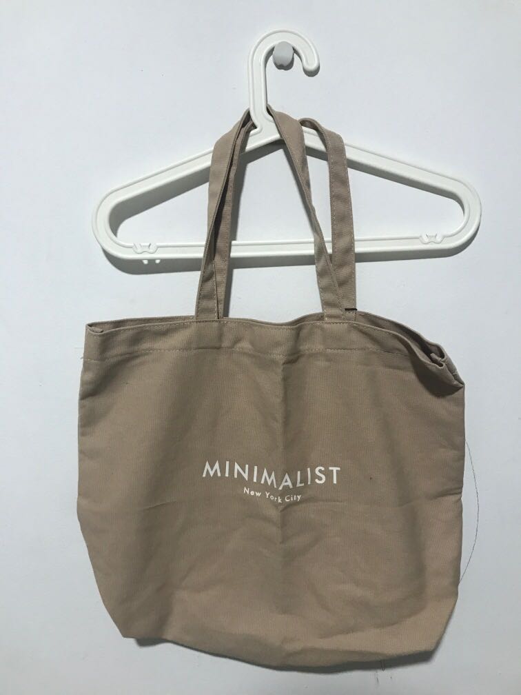 Minimalist New York City tote bag, Women's Fashion, Bags & Wallets