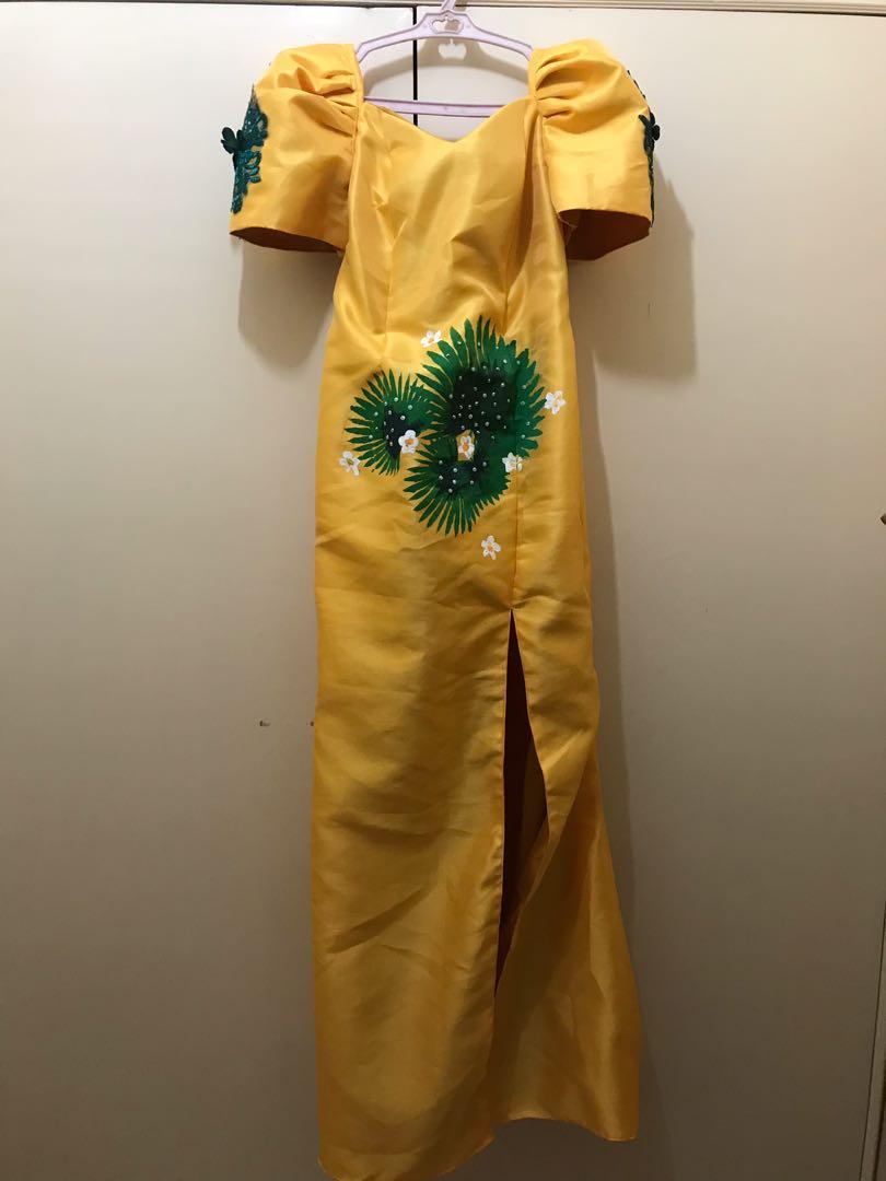 modern pilipiñana dress