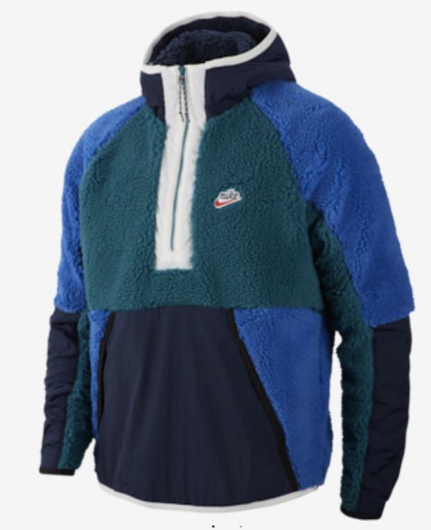 nike heritage essentials half zip sherpa jacket